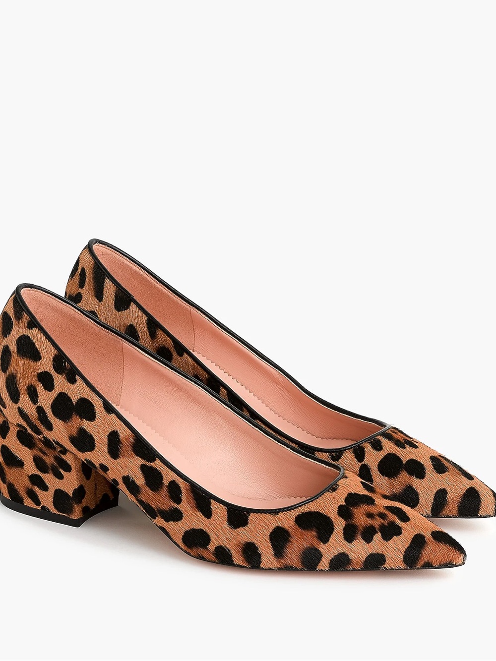 J. Crew Leopard Print Pointed Toe Calf Hair Laney Pumps - Good used condition